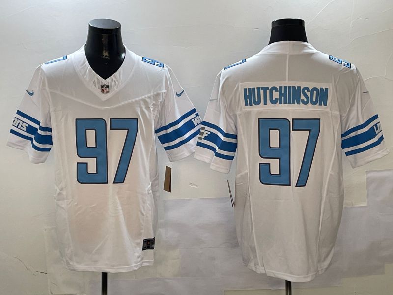 Men Detroit Lions #97 Hutchinson White three generations 2024 Nike Limited NFL Jersey style 0102->detroit lions->NFL Jersey